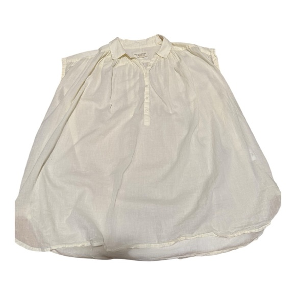 Nili Lotan cream off-white button up blouse - Picture 1 of 5